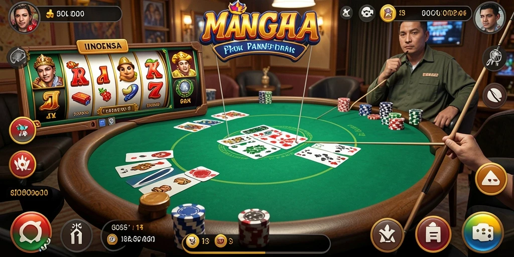 Screenshot dari permainan slot dengan tema petualangan.