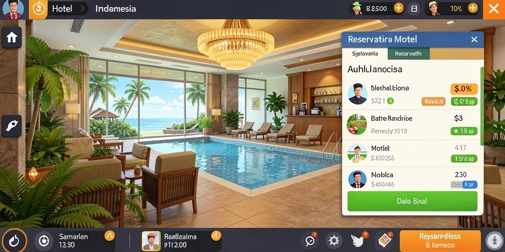 Tampilan menu utama yang menarik dan user-friendly.