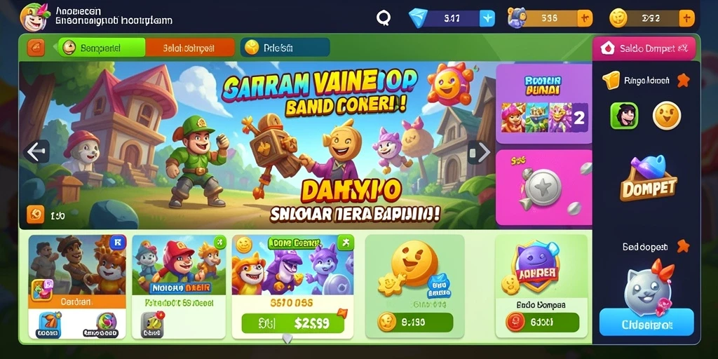 Tampilan awal yang menarik dan intuitif.