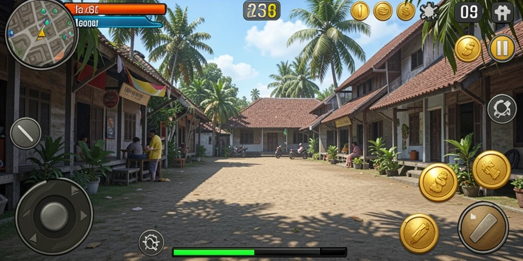 Tampilan menu utama aplikasi yang intuitif.